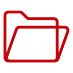 Red folder graphic