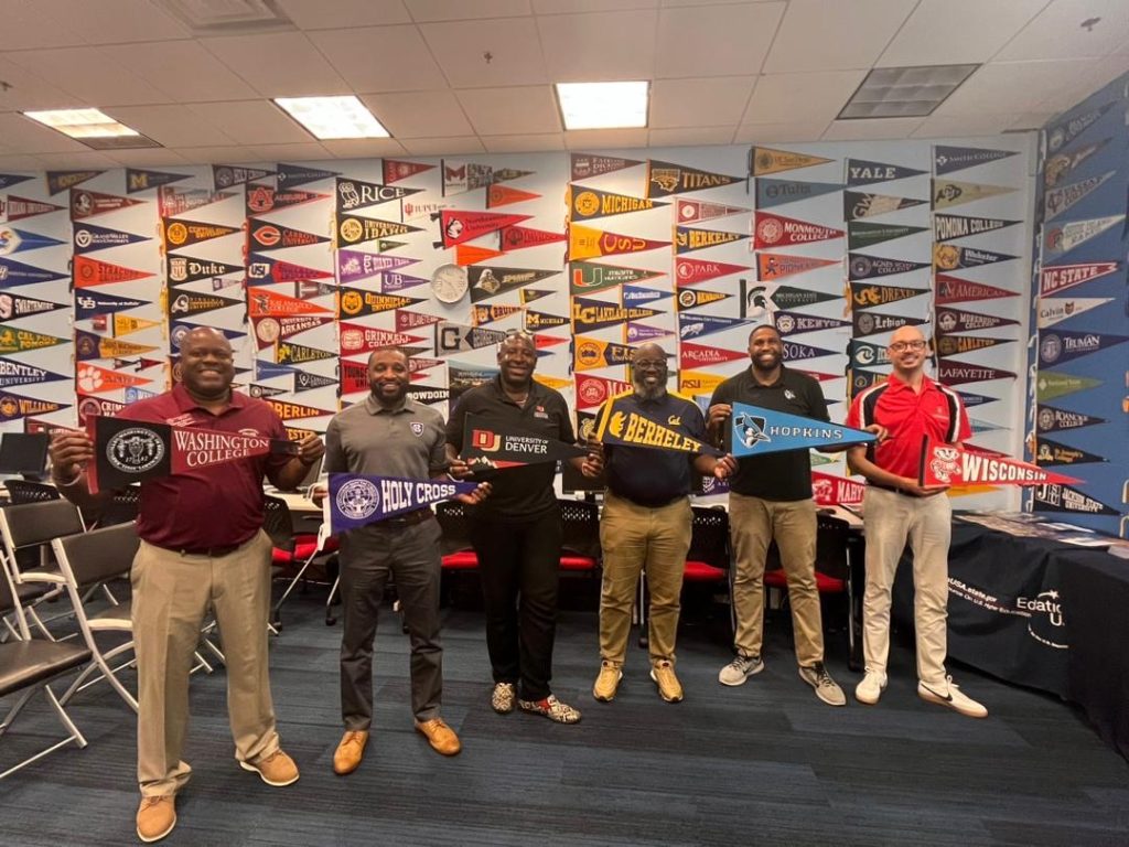 Members of the delegation, from left to right: Johnnie Johnson, Cornell LeSane, Derek DuBose, Olufemi Ogundele, Calvin Wise, Derek Kindle