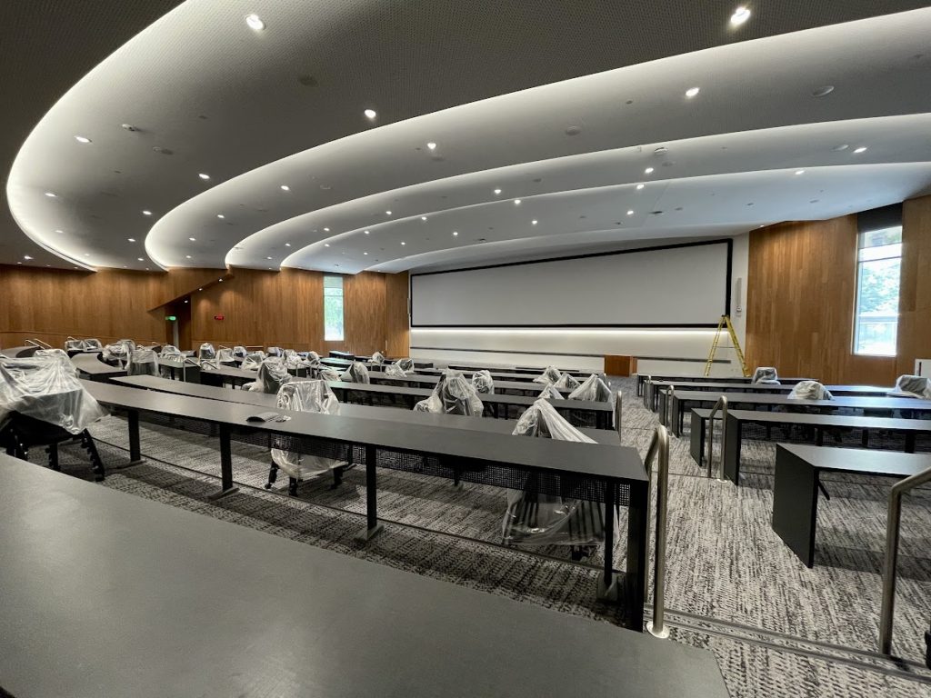 An empty lecture hall
